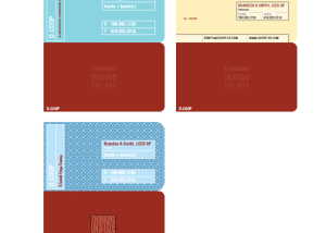 Commercial Interior Designer New Business Card Design Options