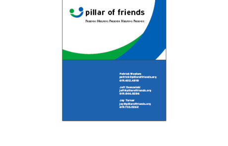 Pillar of Friends Business Card