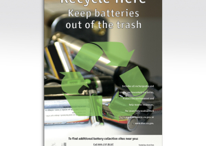 San Diego Battery Recycle Poster