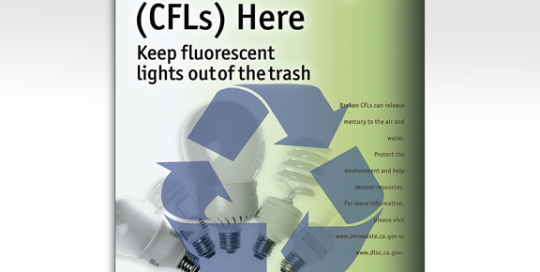 San Diego CFL Lightbulb Recycle Poster